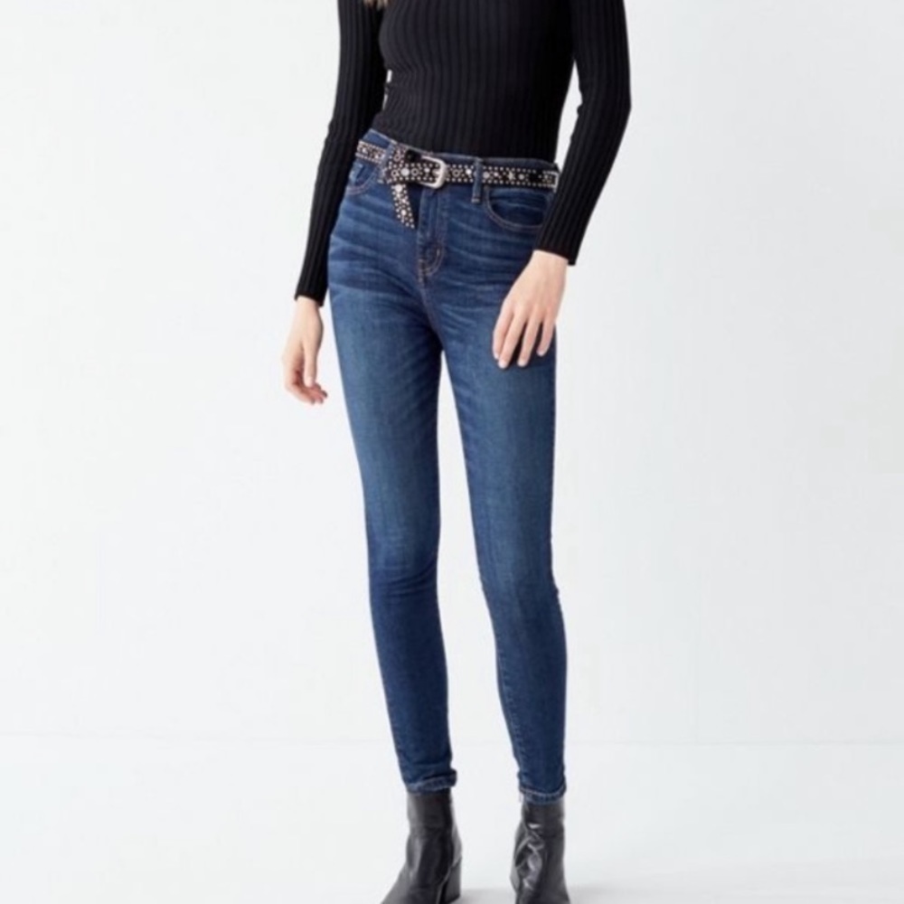 New BDG Twig High Rise Skinny Jeans 30 Dark Wash